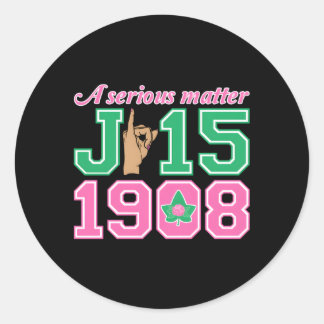 Sticker Rond Jour Du Fondateur J15 : Une Question Sérieuse Sign