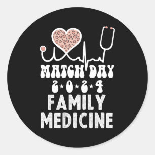 Sticker Rond Jour du match 2024 Futur Docteur Résidence Famille
