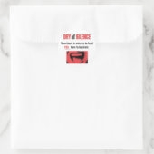 Sticker Rond Jour du silence (Sac)