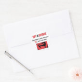 Sticker Rond Jour du silence (Enveloppe)