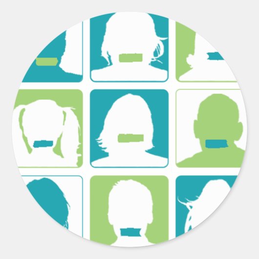 Sticker Rond Jour Du Silence (Devant)