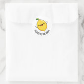 Sticker Rond Jour Fantaisie Pun De Citron (Sac)