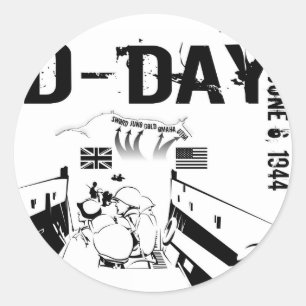 Sticker Rond JOUR J 6 juin 1944