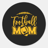 Sticker Rond Jour Jour Bleu Et Jaune École Secondaire Pied De F (Devant)