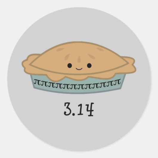 Sticker Rond Jour Pi 3.14 (Devant)