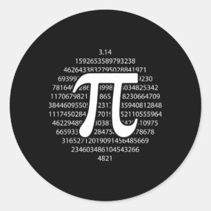 Sticker Rond Jour Pi 3.14 Jour Pi Amusant Math Lover Joyeux Jou
