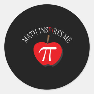 Sticker Rond Jour Pi 3.14 Les Maths Drôle M'Inspirent
