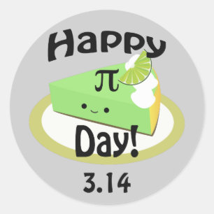 Sticker Rond Jour Pi Joyeux