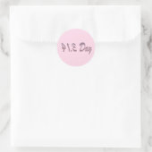 Sticker Rond Jour Pie Pink Pi (Sac)