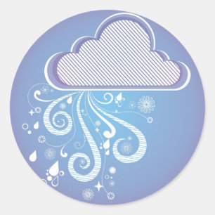 Sticker Rond Jour pluvieux