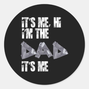 Sticker Rond Jour Tee - shirts Drôle Son Moi Salut Je suis Le P