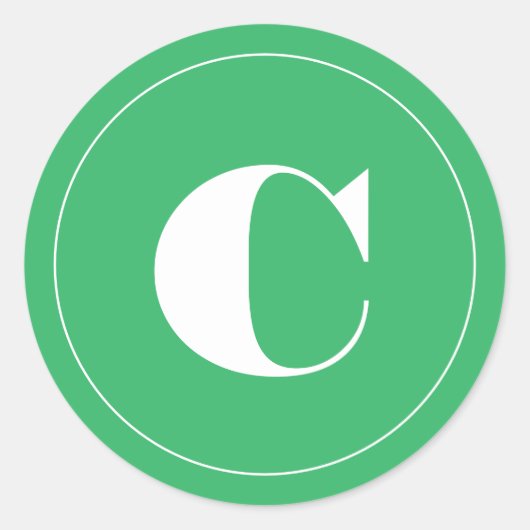 Sticker Rond Jour vert initial (Devant)
