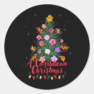 Sticker Rond Journaux Parke Uni-adulte Noir Caraïbes Noël