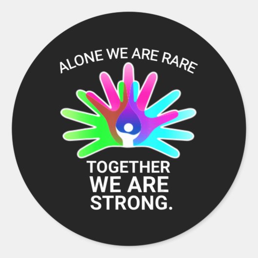 Sticker Rond Journée de la maladie rare 2022 - Sensibilisation  (Devant)