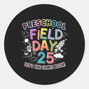 Sticker Rond Journée de plein air de maternelle 2025 Que les je