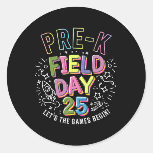 Sticker Rond Journée de pré-maternelle 2025 Que les jeux commen
