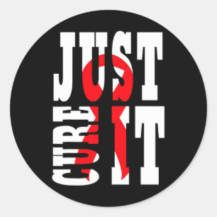 Sticker Rond Journée de sensibilisation au cancer du sang Leucé