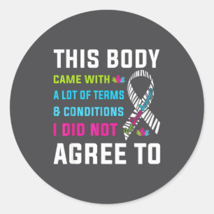 Sticker Rond Journée de sensibilisation aux maladies rares Ruba
