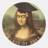 Sticker Rond Journée des diplômes de Mona Lisa (Devant)
