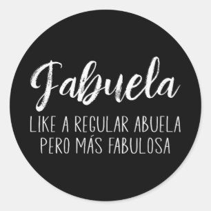 Sticker Rond Journée des mères d'Abuela Para Fabuela