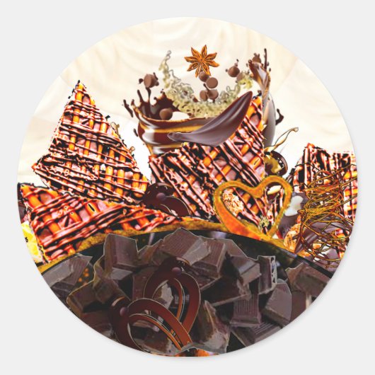 STICKER ROND JOURNÉE DU SOLEIL DOUCE ! :) (Devant)