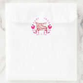 Sticker Rond Journée internationale de la femme (Sac)