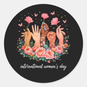 Sticker Rond Journée internationale des femmes 8 mars 2026