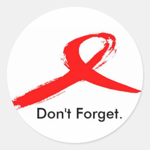 Sticker Rond Journée mondiale contre le SIDA