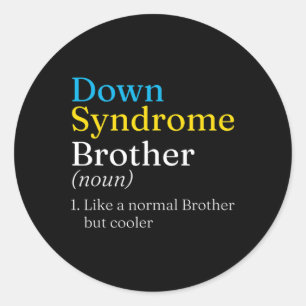 Sticker Rond Journée Mondiale Contre Le Syndrome Pour Lutter Co