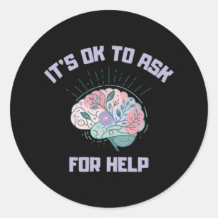 Sticker Rond Journée Mondiale de la Santé Mentale C'est bon de