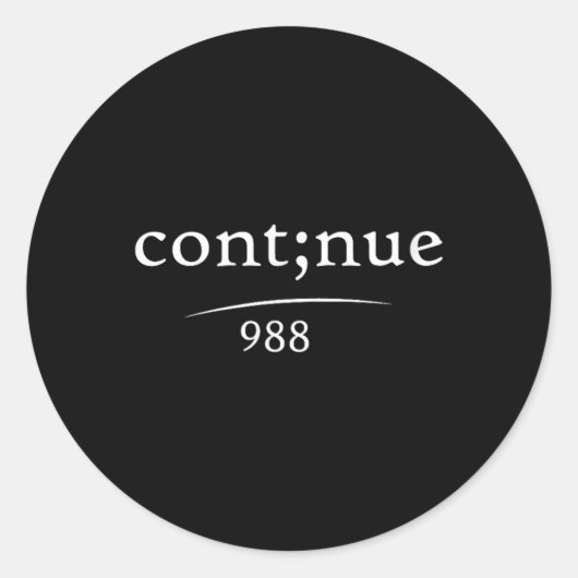 Sticker Rond Journée mondiale de sensibilisation à la préventio (Devant)