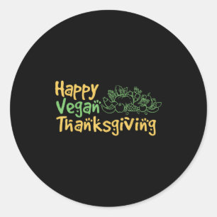 Sticker Rond Journée Mondiale des Végétaux Plante Basé Je Mange