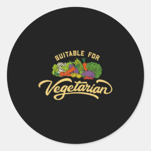 Sticker Rond Journée Mondiale des Végétaux Plante Basé Je Mange