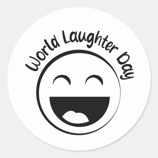 Sticker Rond Journée mondiale du rire 5 mai (Devant)