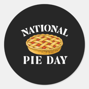 Sticker Rond Journée nationale des tartes - Journée de la scien