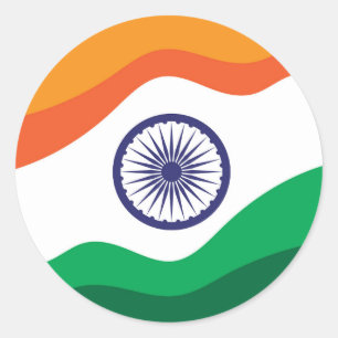 Sticker Rond Journée spéciale Inde Fiers Indiens