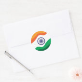 Sticker Rond Journée spéciale Inde Fiers Indiens (Enveloppe)