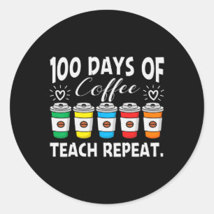 Sticker Rond Journées Du Café Et Du Chaos Enseignant Du 100E Jo