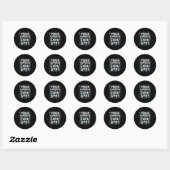 Sticker Rond Journées enneigées drôles Partisan Enseignant Élèv (Feuille)