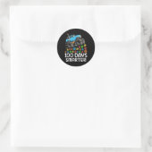 Sticker Rond Jours Camion Monster Smarter 100 Jours D'École 100 (Sac)
