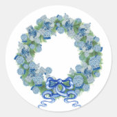 Sticker Rond Jours de gingembre de couronne de Noël (Devant)