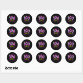 Sticker Rond Jours Enseignants Plus Brighter Filles 100 Jours D (Feuille)