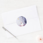 Sticker Rond Jours fériés américains de snowman (Enveloppe)