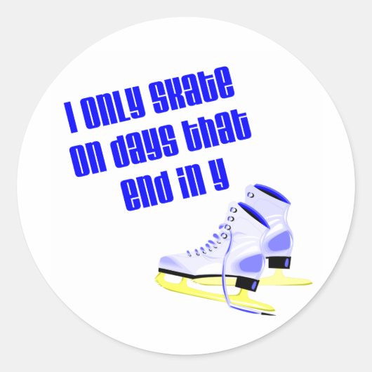 Sticker Rond Jours Patinage (Devant)