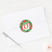 Sticker Rond Joy Crhistmas (Enveloppe)