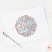 Sticker Rond Joy Finds Me By The Sea – Boho Beach (Enveloppe)