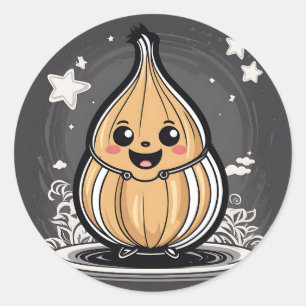 Sticker Rond Joy Onion Adventure