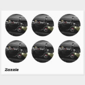 Sticker Rond Joy Ride B&W (Feuille)
