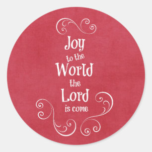Sticker Rond Joy to the world