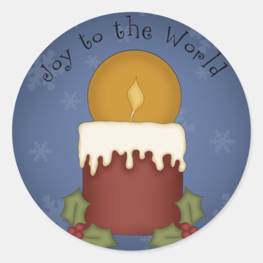 Sticker Rond Joy to the world (Devant)
